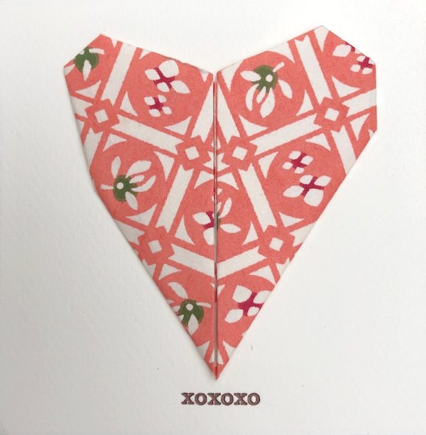 Origami Heart Greeting Card - Image 2