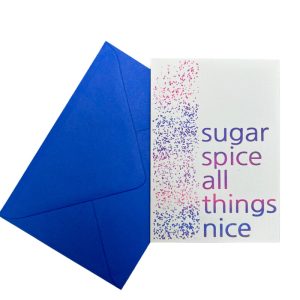 Purple Sugar & Spice Greeting Card