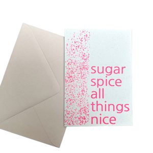 Pink Sugar & Spice Greeting Card