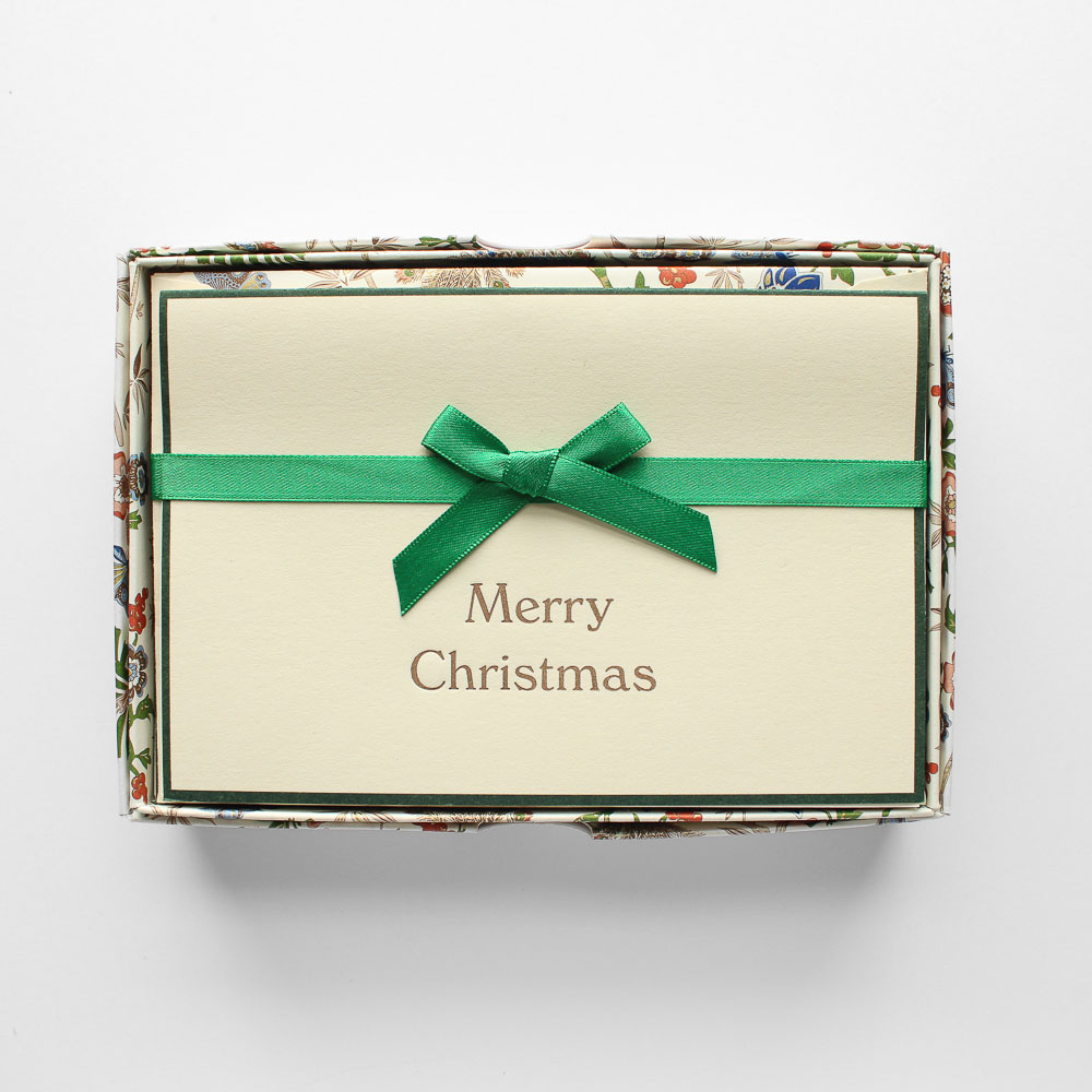 Merry Christmas Boxed Notecards, Florentine, Box of 10 - Image 4