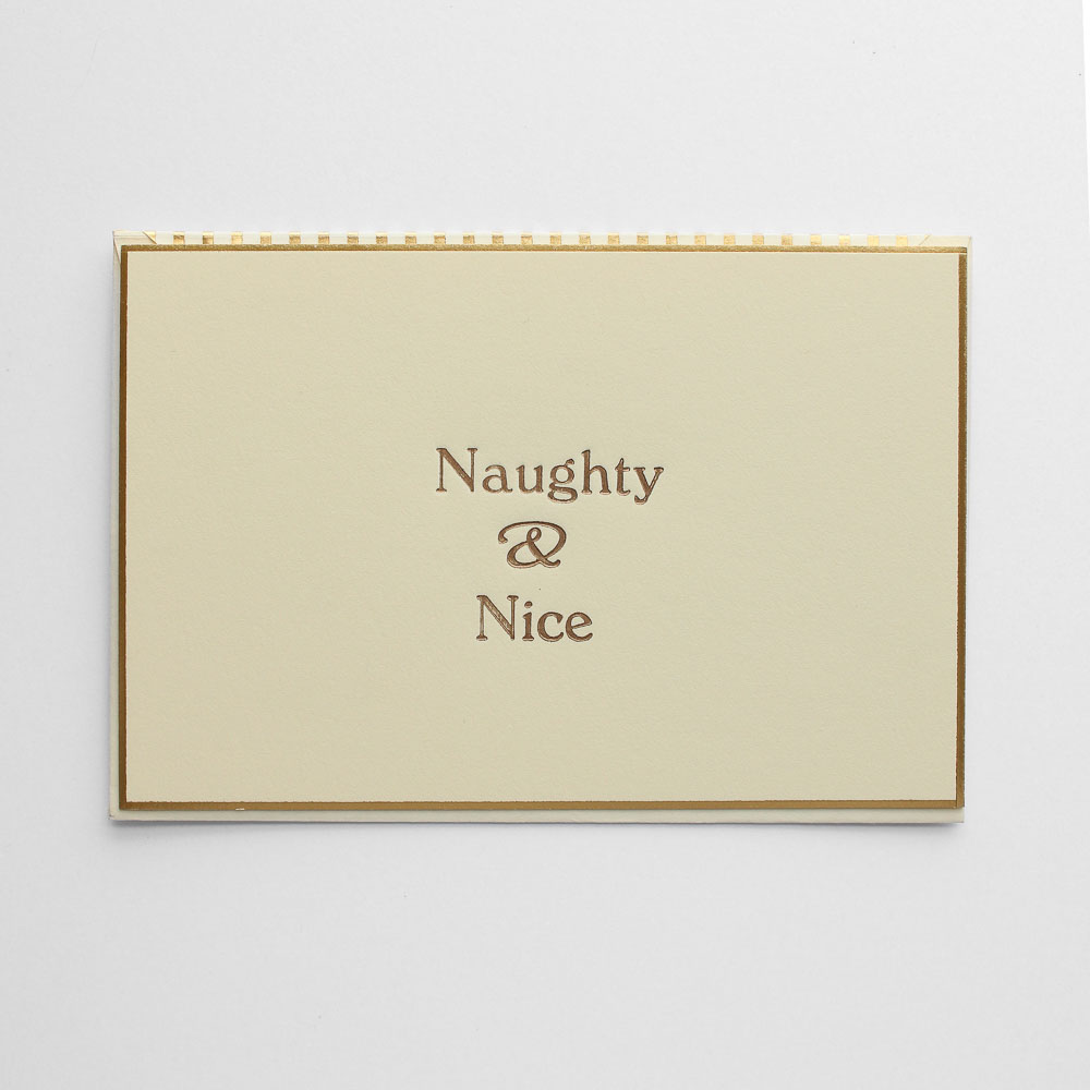 Naughty & Nice Christmas Card - Image 2