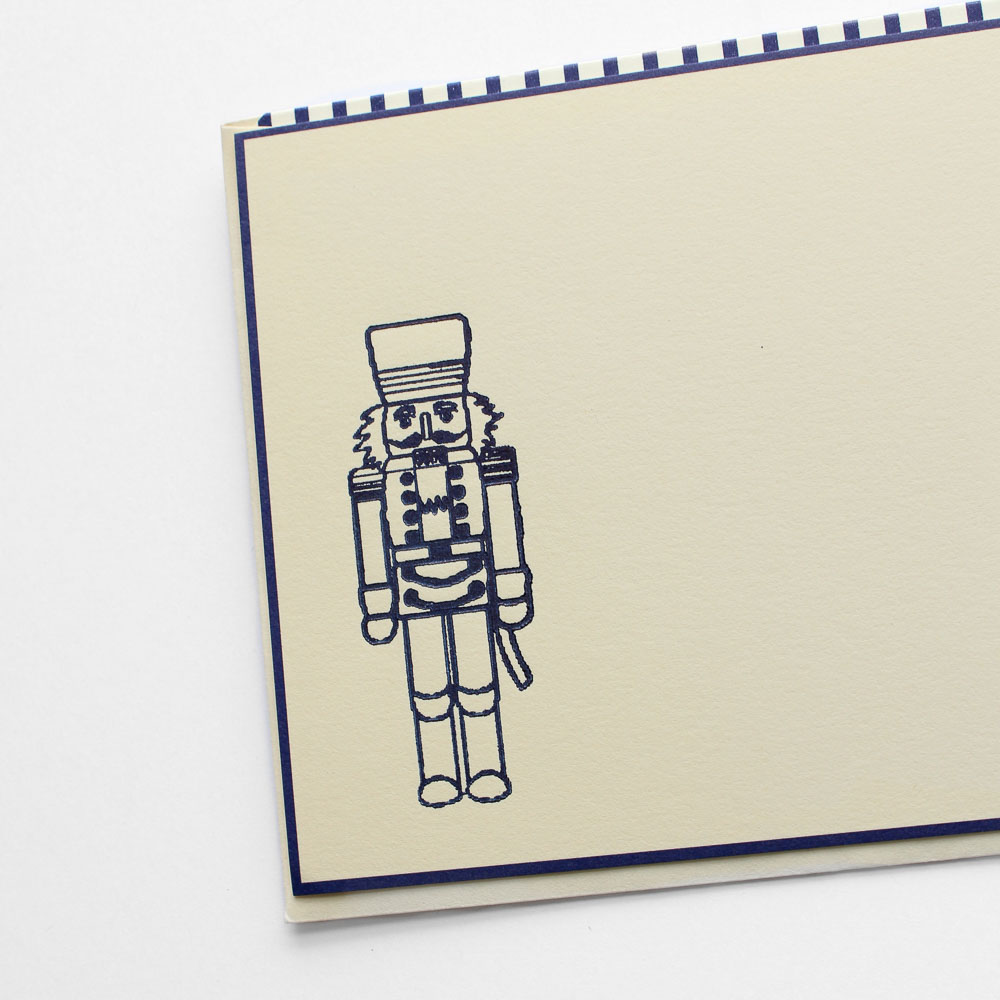 Blue Nutcracker Christmas Card - Image 3